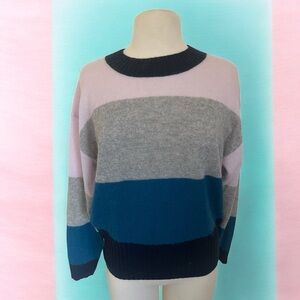 White + Warren Colorblock Women's Sweater